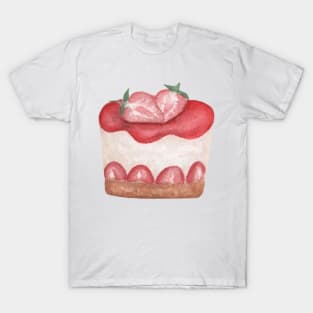 Strawberry pie watercolor T-Shirt